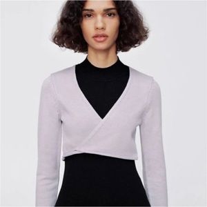 Zara light purple top